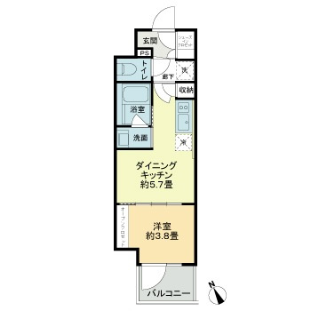 ザ・ライオンズフォーシア今池の間取り