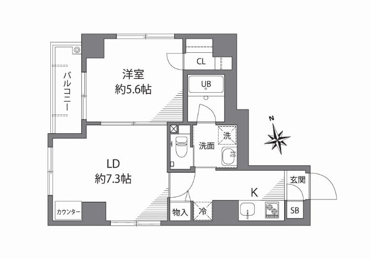アセンションアイディ浅草の間取り|間取り図