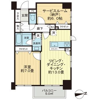 デュオ府中駅前の間取り