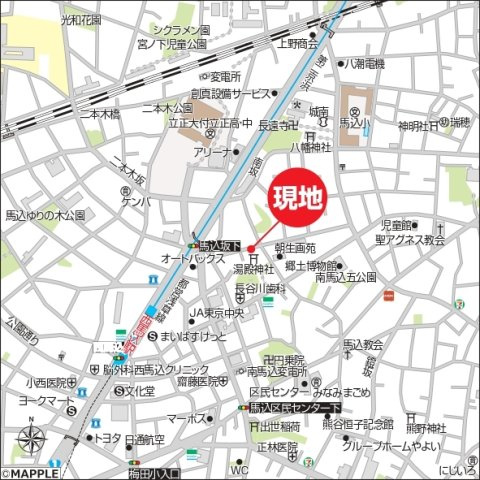 メゾンQの地図