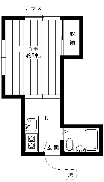 Ｐａｓｔｅｌ南台の間取り
