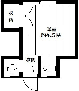 朝霞ハイツ西棟の間取り