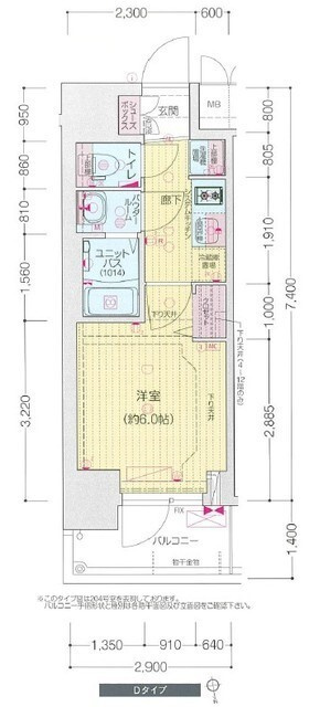 プレサンス松屋町ヴィゴラスの間取り