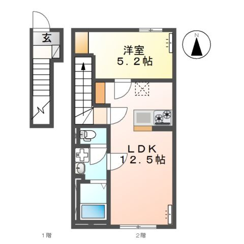 サンライズＫの間取り