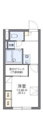 レオパレスシャルム北６条　の間取り