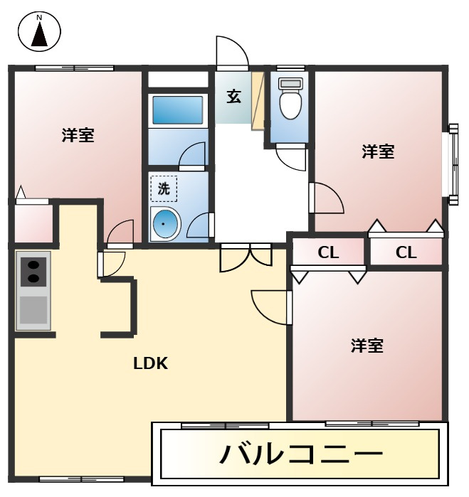ツリーベルハイツの間取り