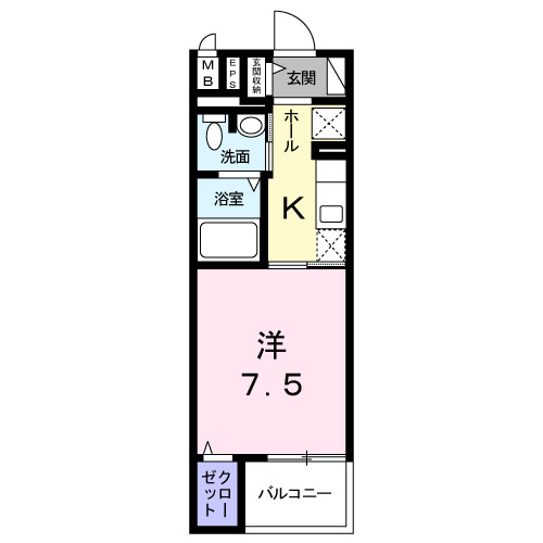 ソレイユ静岡の間取り