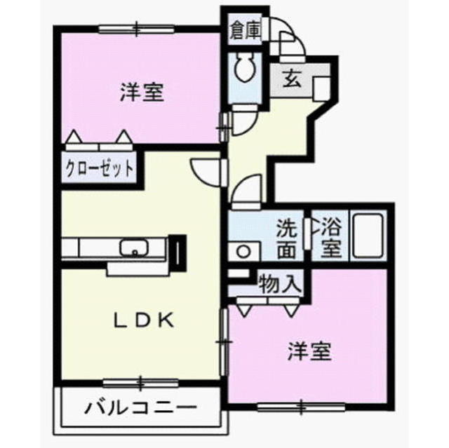 ベル　アンジュＢの間取り