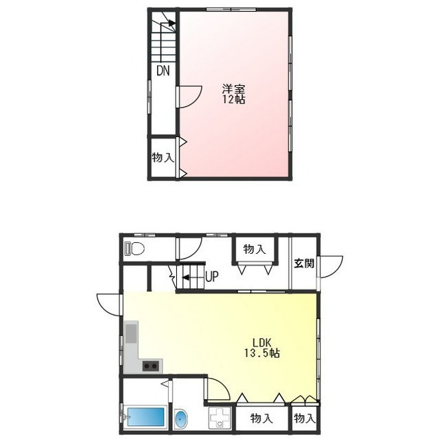 岐阜市鏡島東３丁目の一戸建ての間取り