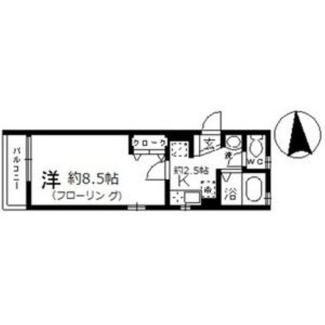 岐阜市元町１丁目のアパートの間取り
