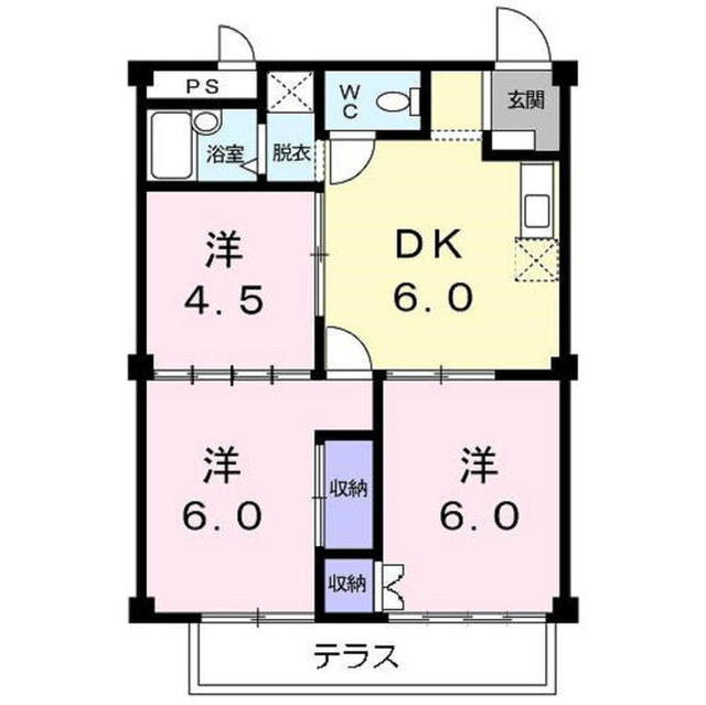 リバーハーフハイツの間取り
