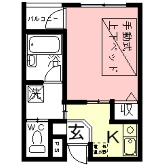 岐阜市県町１丁目のアパートの間取り