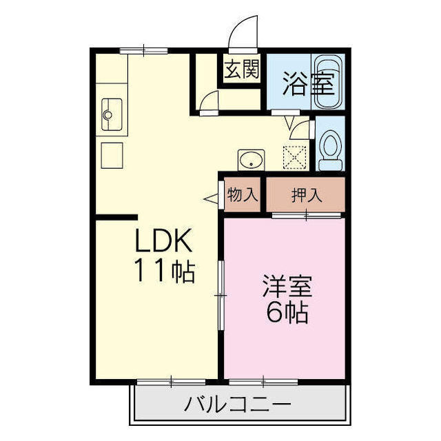 ビューグリーン４１の間取り