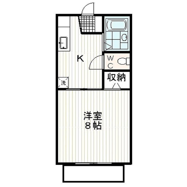 ハイコーポ柳郷地　Ｃの間取り