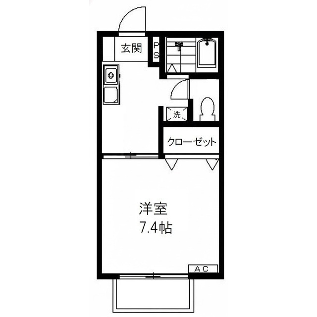 ハイム細小路Ⅱの間取り