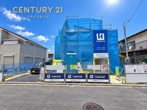 横浜市戸塚区南舞岡３丁目の新築一戸建の外観|同仕様物件もご案内をさせて頂きます。
お車でご自宅まで送迎承ります。