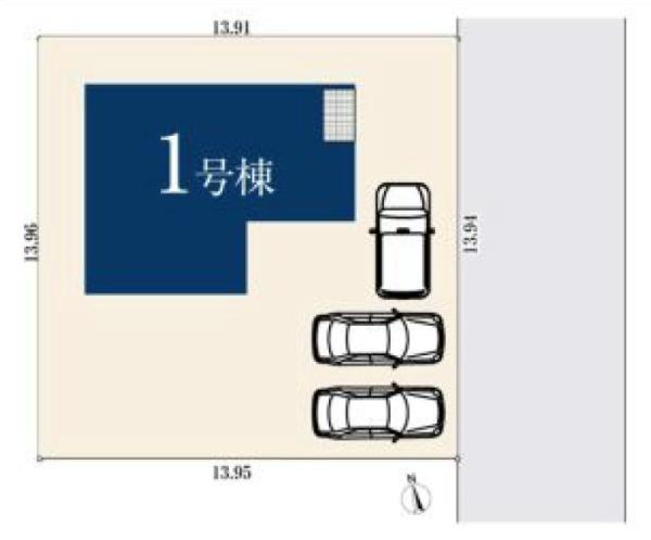 横浜市戸塚区南舞岡３丁目の新築一戸建の区画図|限定1棟の販売です！
お気軽にお問合せ下さい！