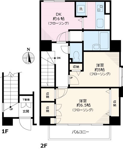 フラワーフラッツの間取り