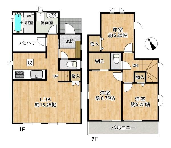 【間取り】 | 西区南別府4丁目　新築戸建