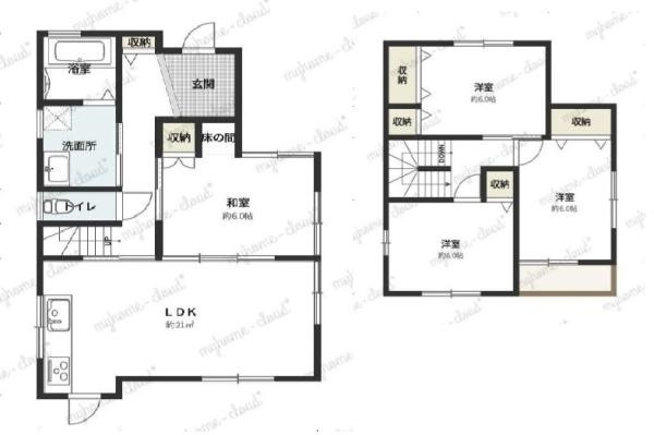貴志川町前田　中古戸建の間取り