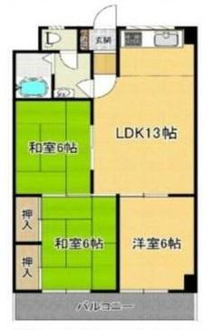 シティハイツ堀止の間取り