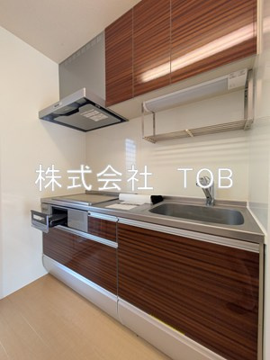 【キッチン】 | 下石原３丁目戸建Ａ棟 | ３口IHグリル