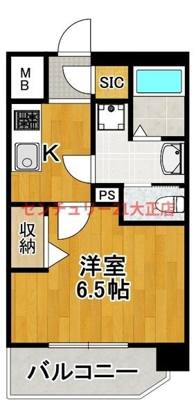 ファーストフィオーレ大正リエートの間取り
