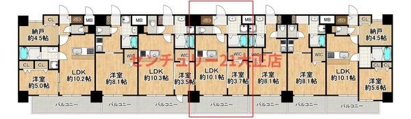 Louis Residence 弁天町の間取り