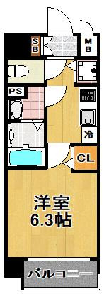 アドバンス大阪ドーム前アヴェニールの間取り|★4沿線利用可物件★築浅★