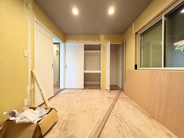 川崎市麻生区王禅寺東３丁目の新築一戸建の和室|和室６帖！リビングに繋がるお部屋で来客やご家族が帰られた際などにご利用いただけそうです！