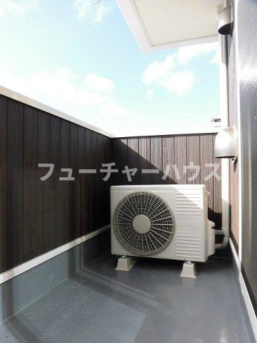 スカイブリーズ　Ｂのバルコニー|落ち着いた時間を過ごせるバルコニーです
