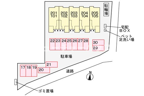 ヴィアラッテアの区画図