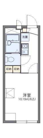 レオパレスエクセル中里の間取り