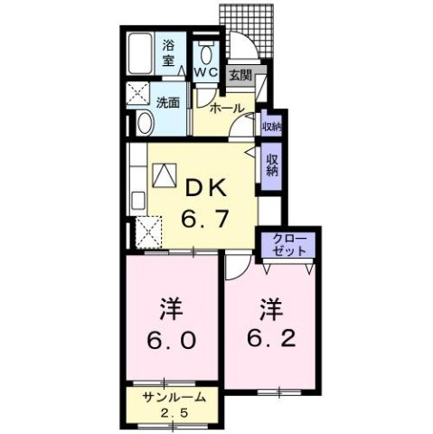 デア・フィオーレⅡの間取り
