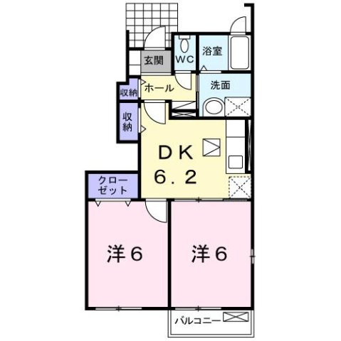 プリムローズＡの間取り