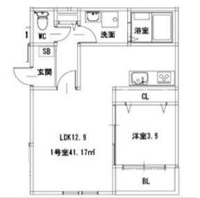 アーバンブライト麦野の間取り