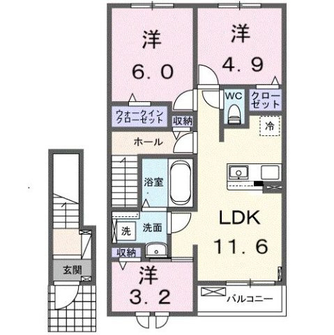 西５丁目アパートの間取り