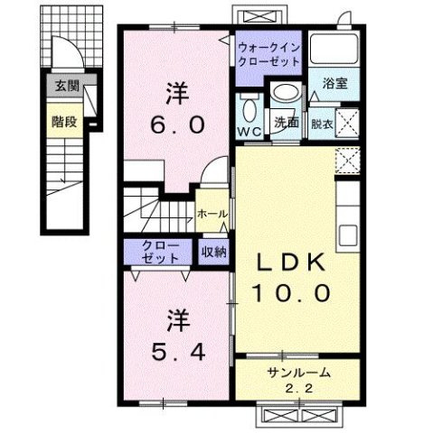 ルミエールＡの間取り