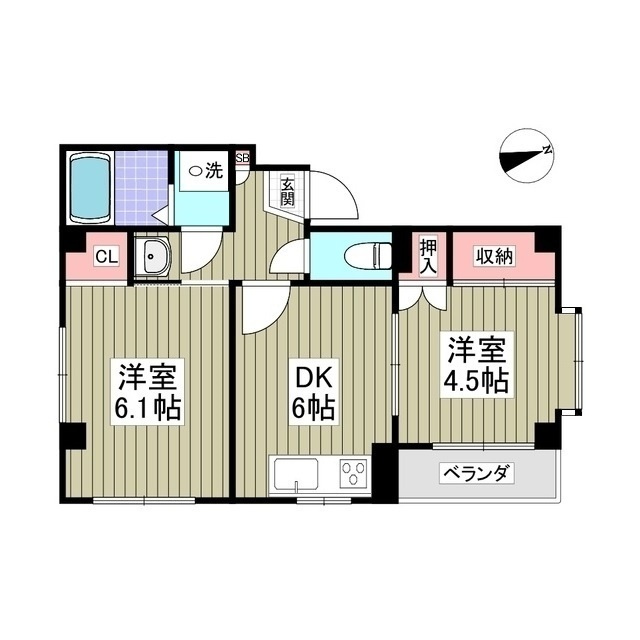 ドエル渕野辺の間取り
