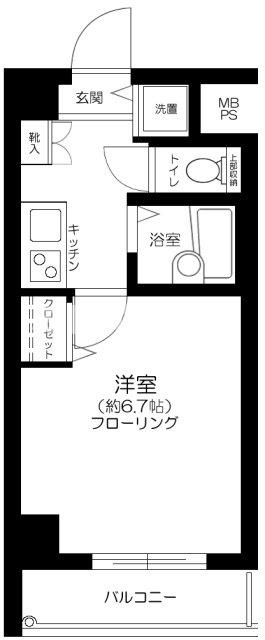 セントパレス南大井の間取り