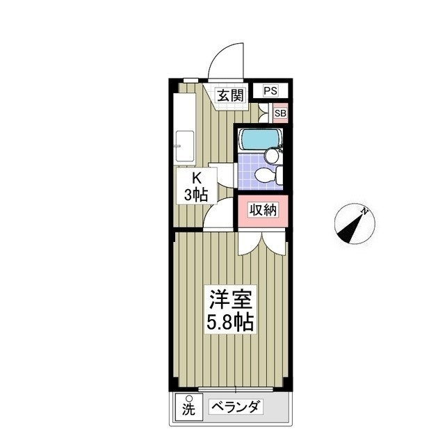 ドアーズ立川の間取り