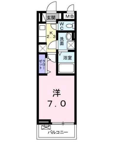 リーヌ並木Ⅱの間取り