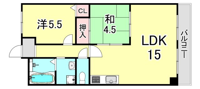 縁樹逆瀬川アーバンライフの間取り