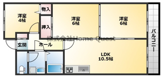 【間取り】 | グラード柏原