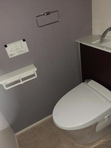 セレーノ元総社のトイレ|落ち着いた色調のトイレです