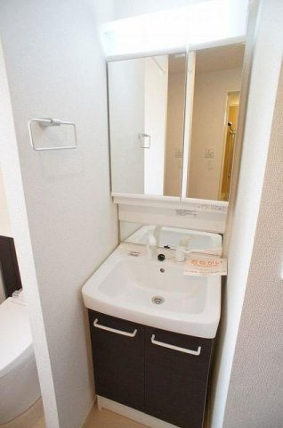 アリッサムの洗面所|広い洗面スペース