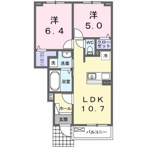 カレント　レジデンス　下増田Ⅱの間取り