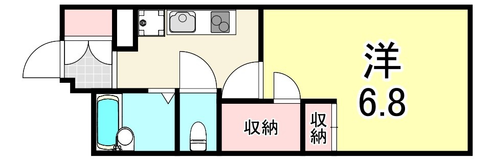 レオパレスMOTOHAMAの間取り