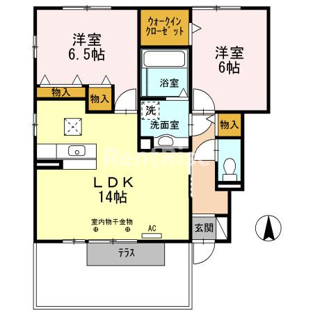フィオーレ Ａの間取り