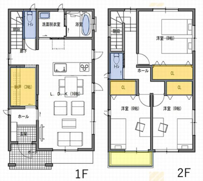 【参考プラン】 | ☆☆建築条件なし土地！！いわき市好間町上好間　限定１区画！！ | 参考間取りプランです！！